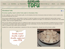 Tablet Screenshot of clevelandtofu.com